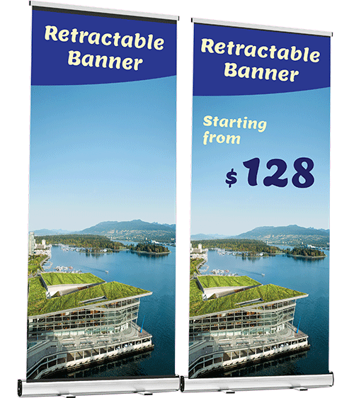 2 x Retractable Banner (33 x 77)